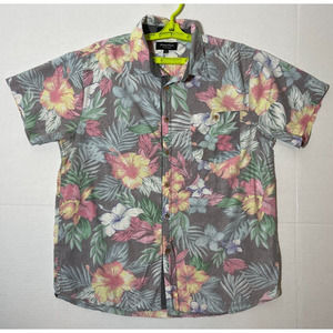 Eighty Eight Platinum Faded Floral Men's Shirt Size Large